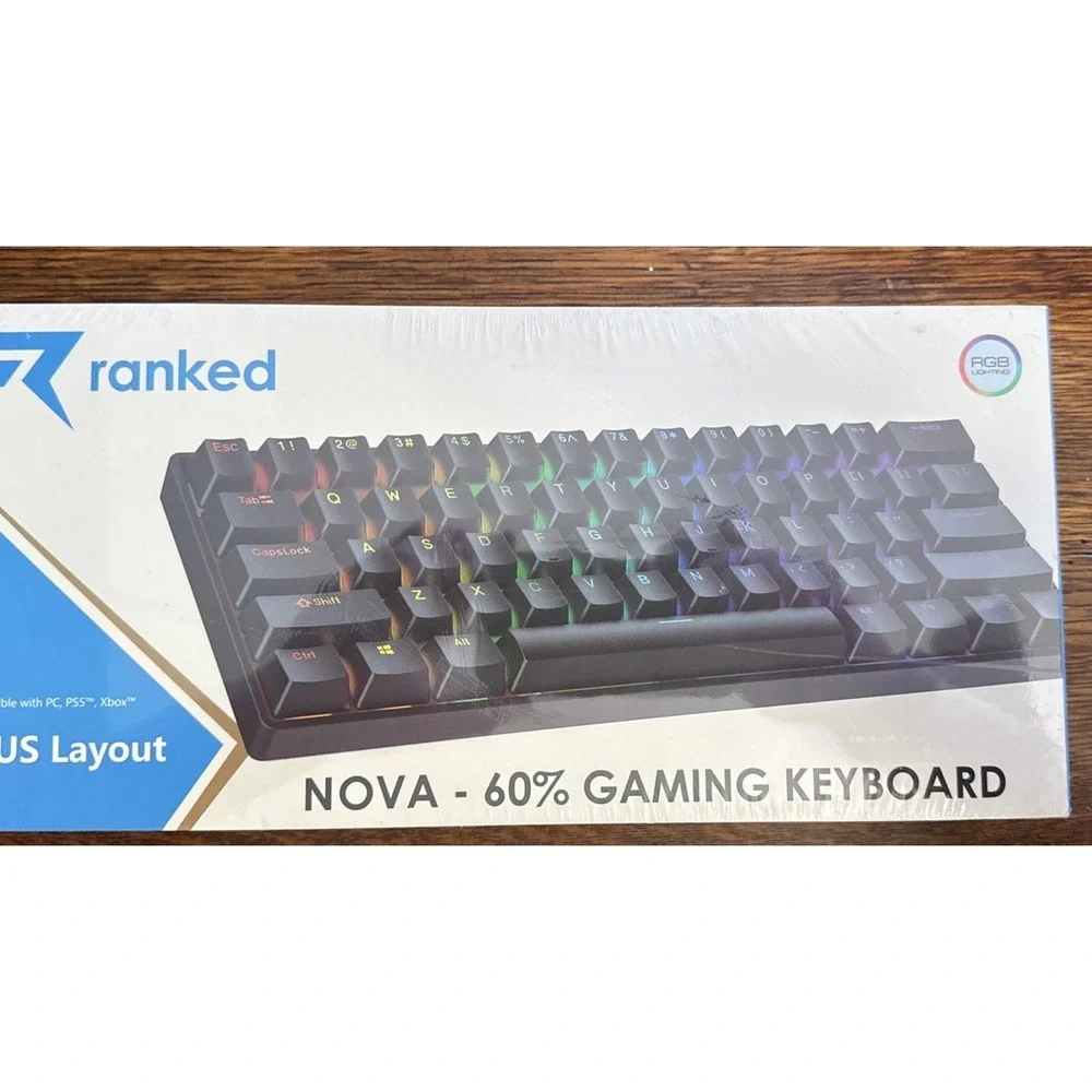 Ranked N60 Nova 60% Form Factor | Hot Swappable Mechanical Gaming Keyboard